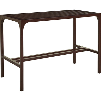 Abaco High/Low Bistro Table by Tommy Bahama Outdoor in english walnut. Made from unique in a transitional style.