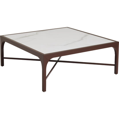 Abaco Square Cocktail Table by Tommy Bahama Outdoor in english walnut. Made from unique in a modern style.