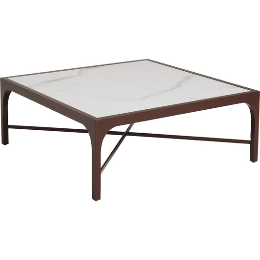 Abaco Square Cocktail Table by Tommy Bahama Outdoor in english walnut. Made from unique in a modern style.