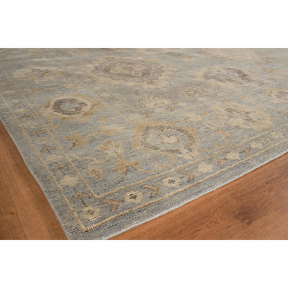 Antique Weave Oushak 3421 Rug by Exquisite Rugs in light blue. Made from new zealand wool in a unique style.