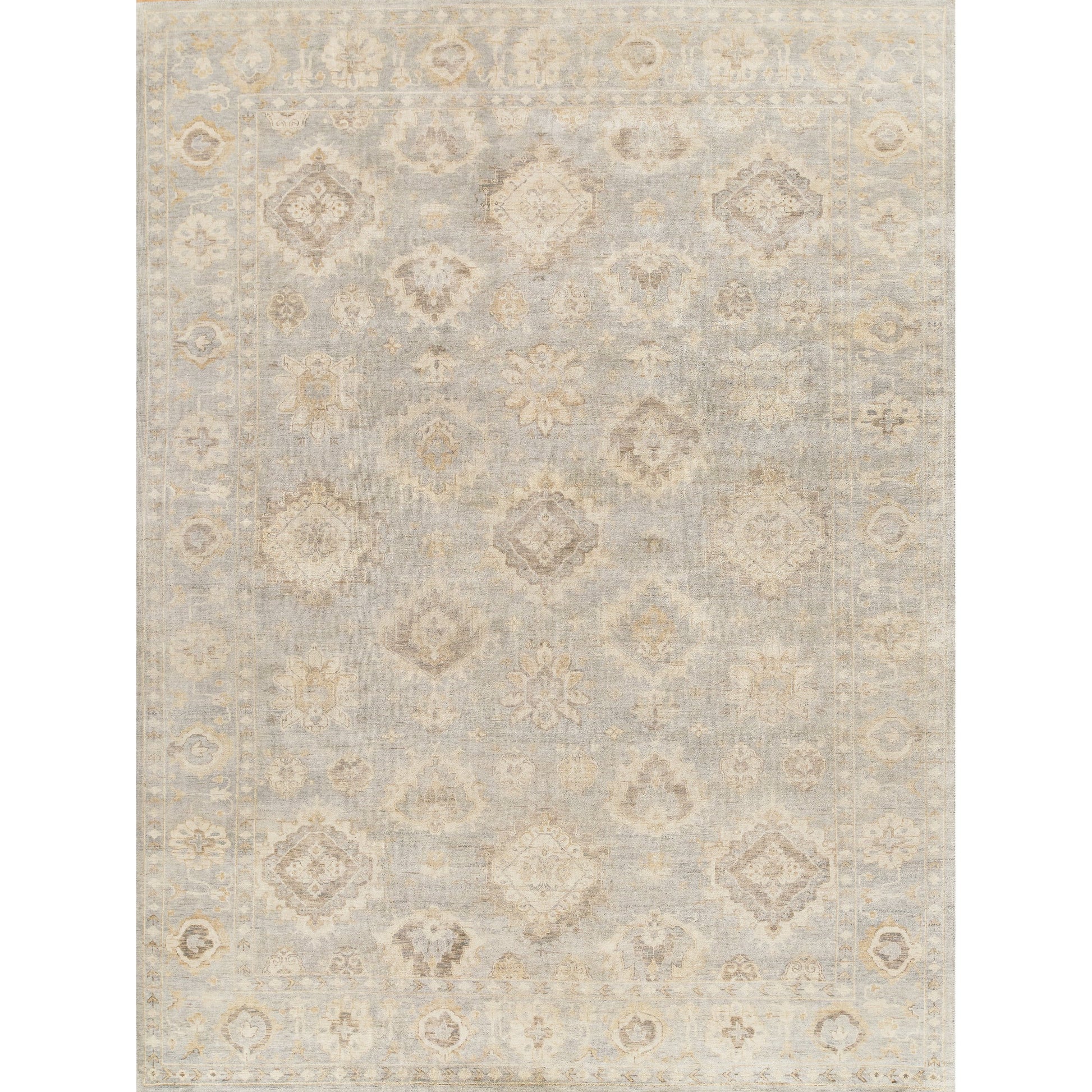 Antique Weave Oushak 3421 Rug by Exquisite Rugs in light blue. Made from new zealand wool in a unique style.