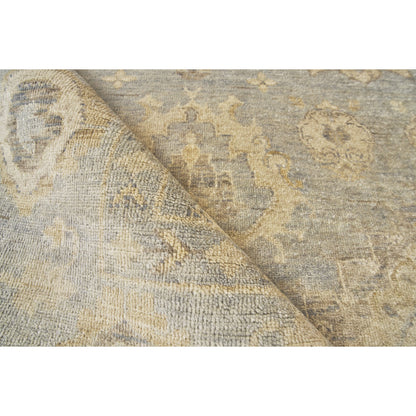 Antique Weave Oushak 3421 Rug by Exquisite Rugs in light blue. Made from new zealand wool in a unique style.
