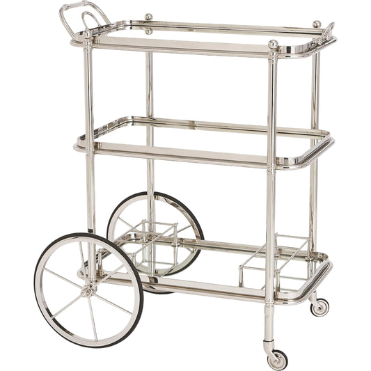 English Bar Cart and Tea Trolley by Global Views. Made from unique in a unique style.