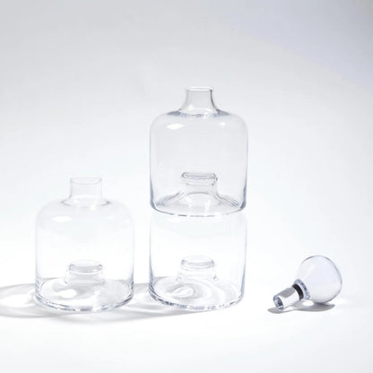 Stac Decanter by Global Views. Made from glass in a transitional style.
