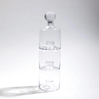 Stac Decanter by Global Views. Made from glass in a transitional style.