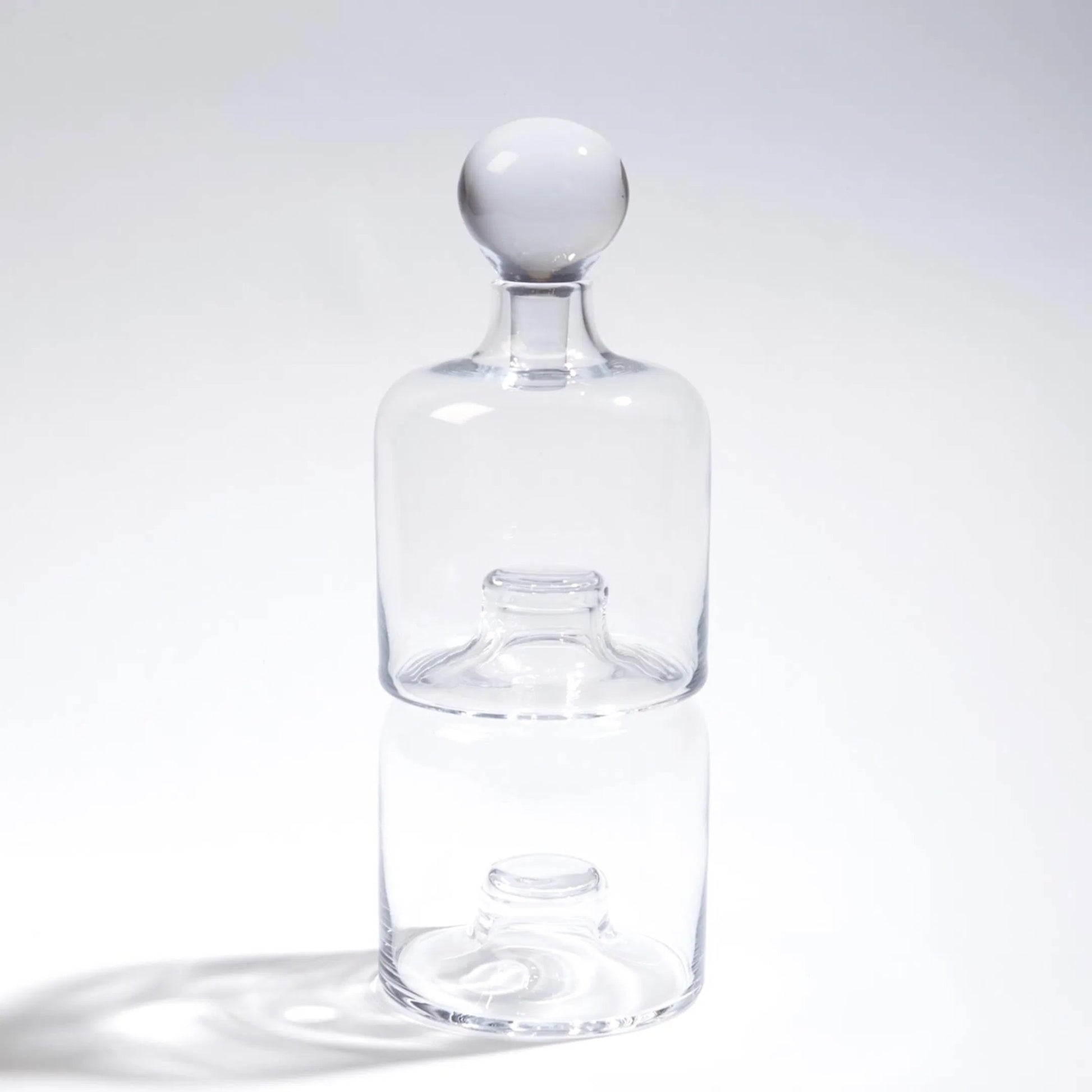 Stac Decanter by Global Views. Made from glass in a transitional style.