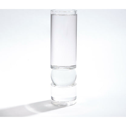 Bipolar Crystal Candle Holder by Global Views. Made from crystal in a transitional style.