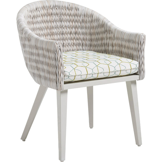 Seabrook Arm Chair by Tommy Bahama Outdoor in oyster white. Made from unique in a cottage & farmhouse style.