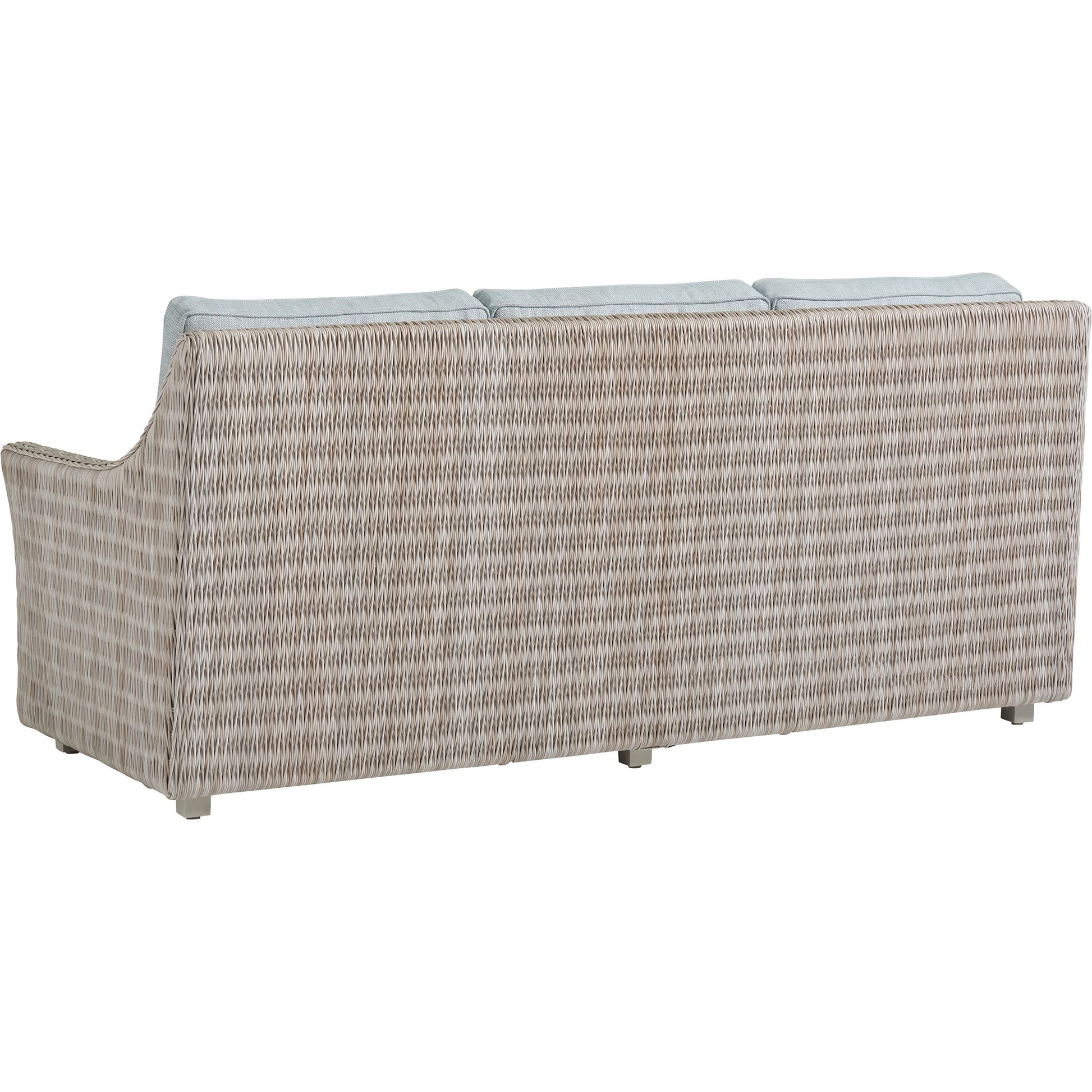 Seabrook Sofa by Tommy Bahama Outdoor in oyster white. Made from unique in a coastal style.