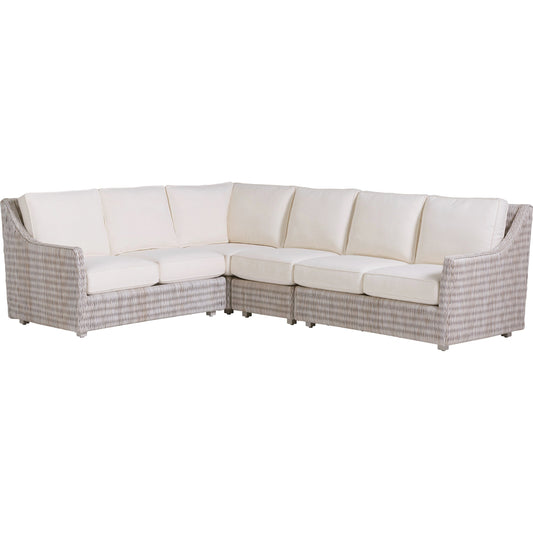 Seabrook Sectional by Tommy Bahama Outdoor in oyster white. Made from unique in a modern style.