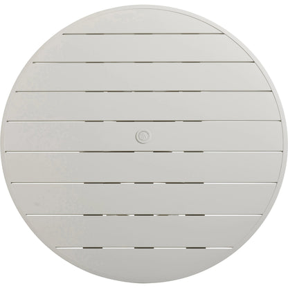 Seabrook Round Dining Table by Tommy Bahama Outdoor in oyster white. Made from unique in a modern style.