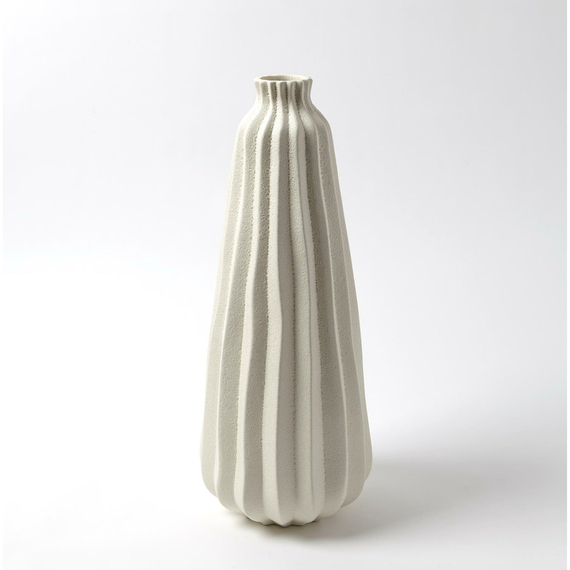 Lithos Vase by Global Views. Made from ceramic in a coastal style.