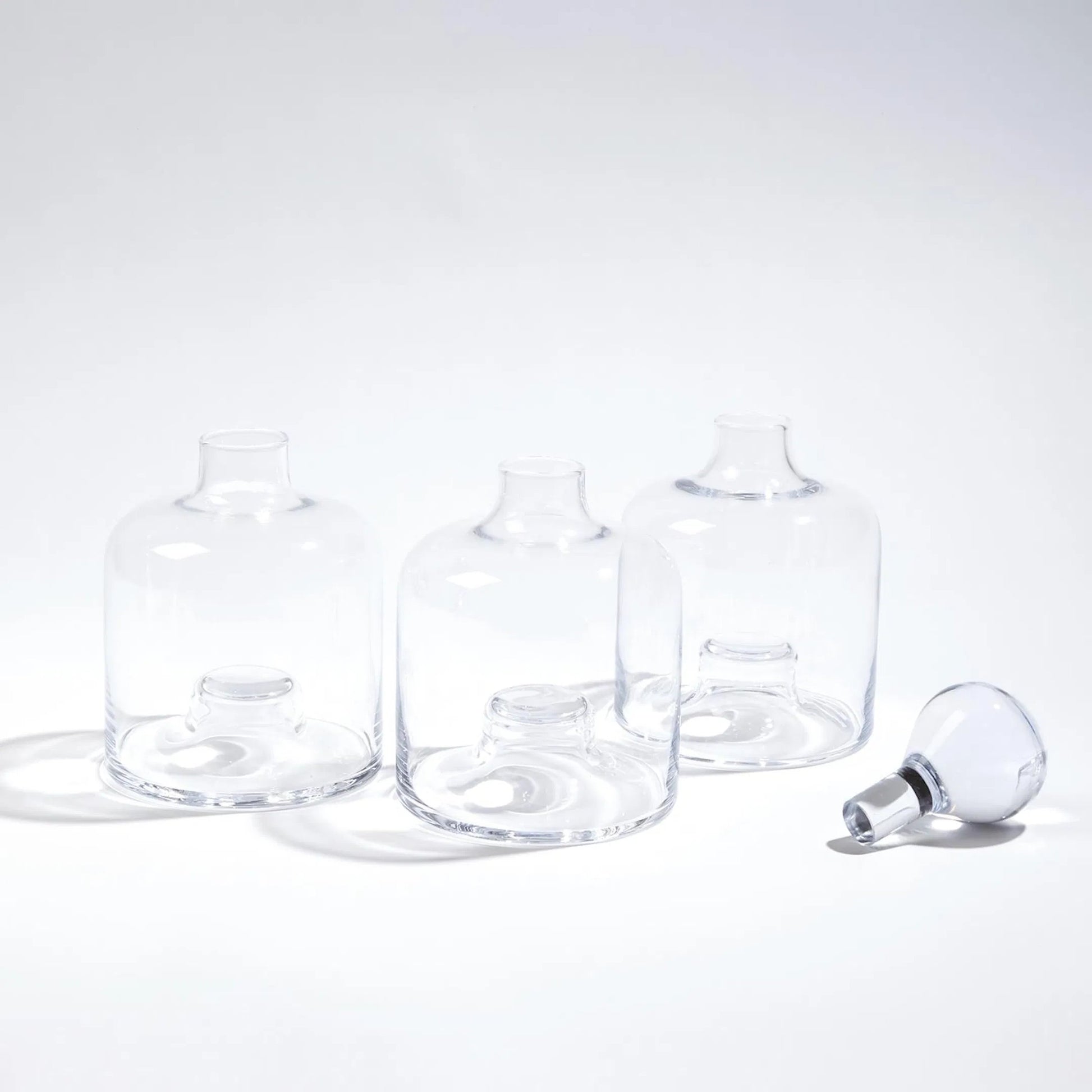 Stac Decanter by Global Views. Made from glass in a transitional style.