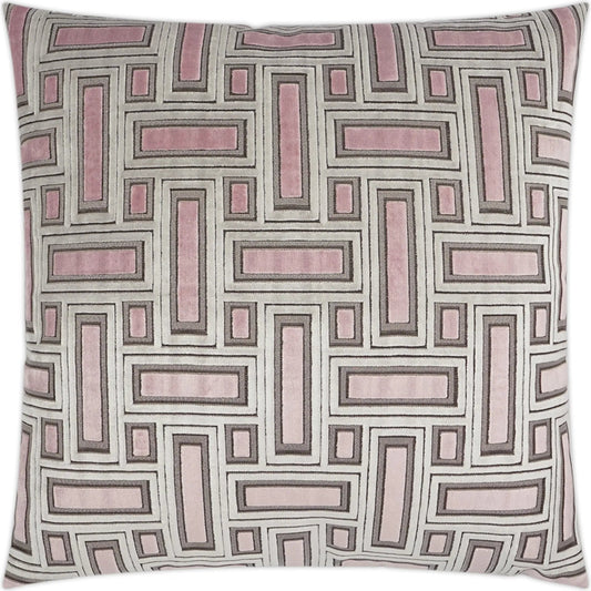 Brix Pillow by DV Kap Home. Made from 51% viscose, 49% polyester in a unique style.