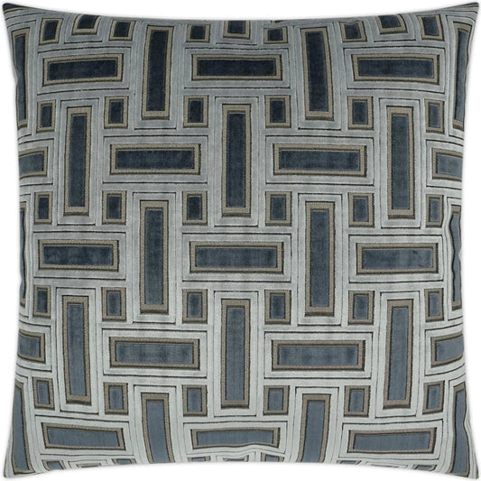 Brix Pillow by DV Kap Home. Made from 51% viscose, 49% polyester in a unique style.