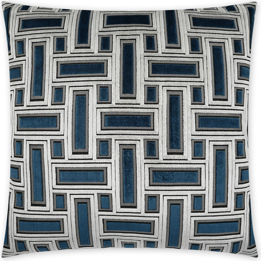 Brix Pillow by DV Kap Home. Made from 51% viscose, 49% polyester in a unique style.
