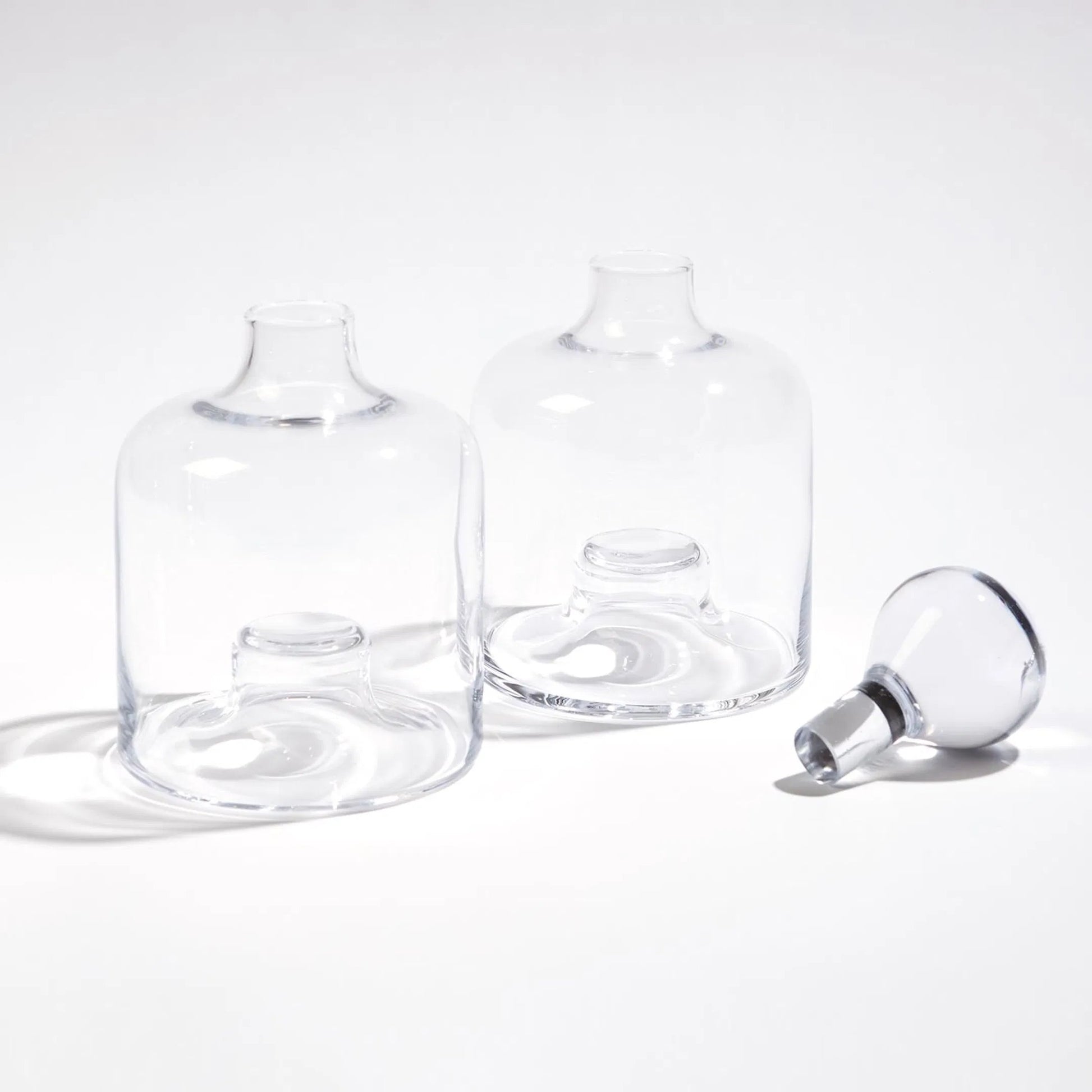 Stac Decanter by Global Views. Made from glass in a transitional style.
