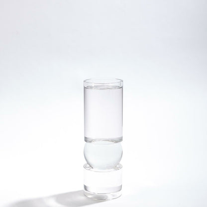 Bipolar Crystal Candle Holder by Global Views. Made from crystal in a transitional style.