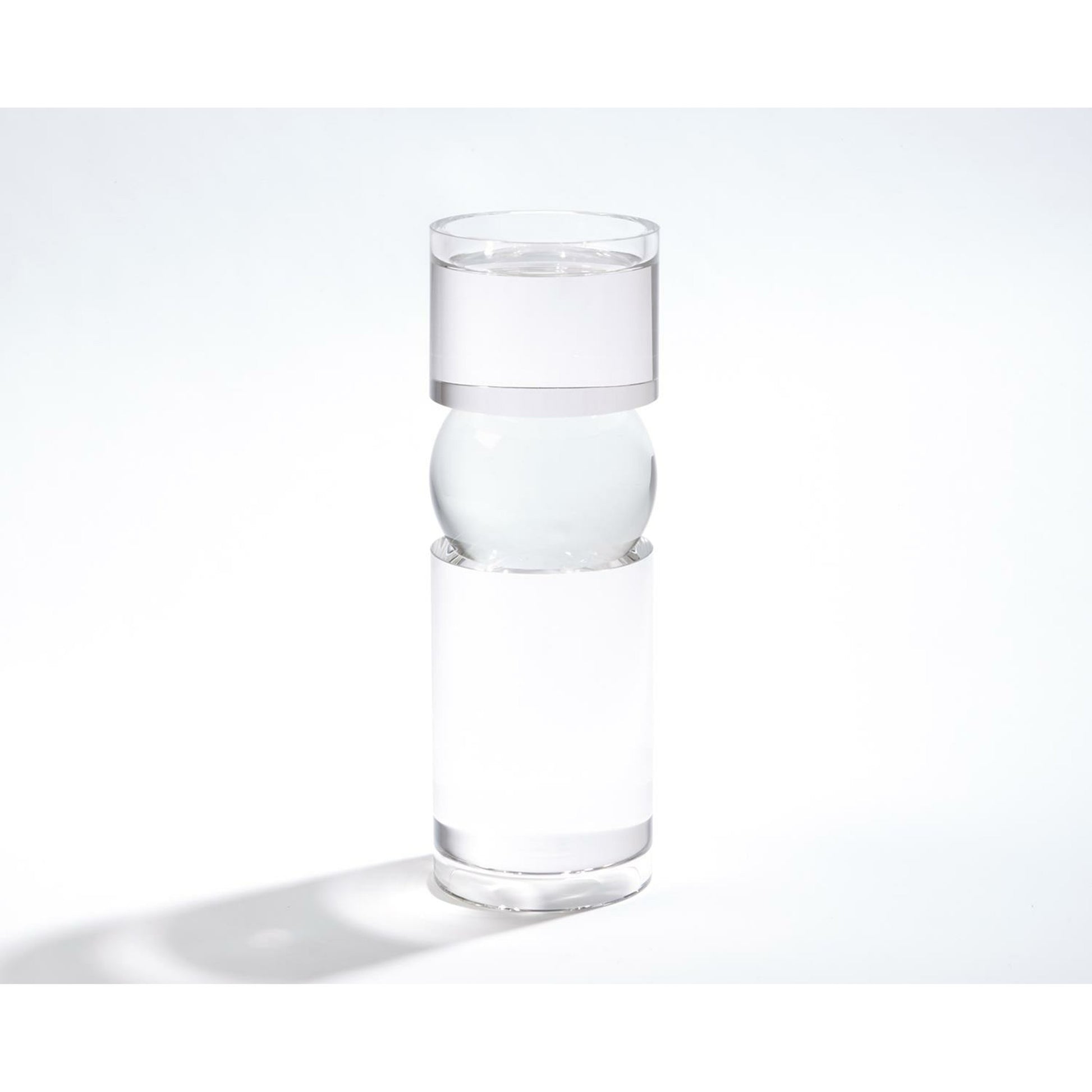 Bipolar Crystal Candle Holder by Global Views. Made from crystal in a transitional style.