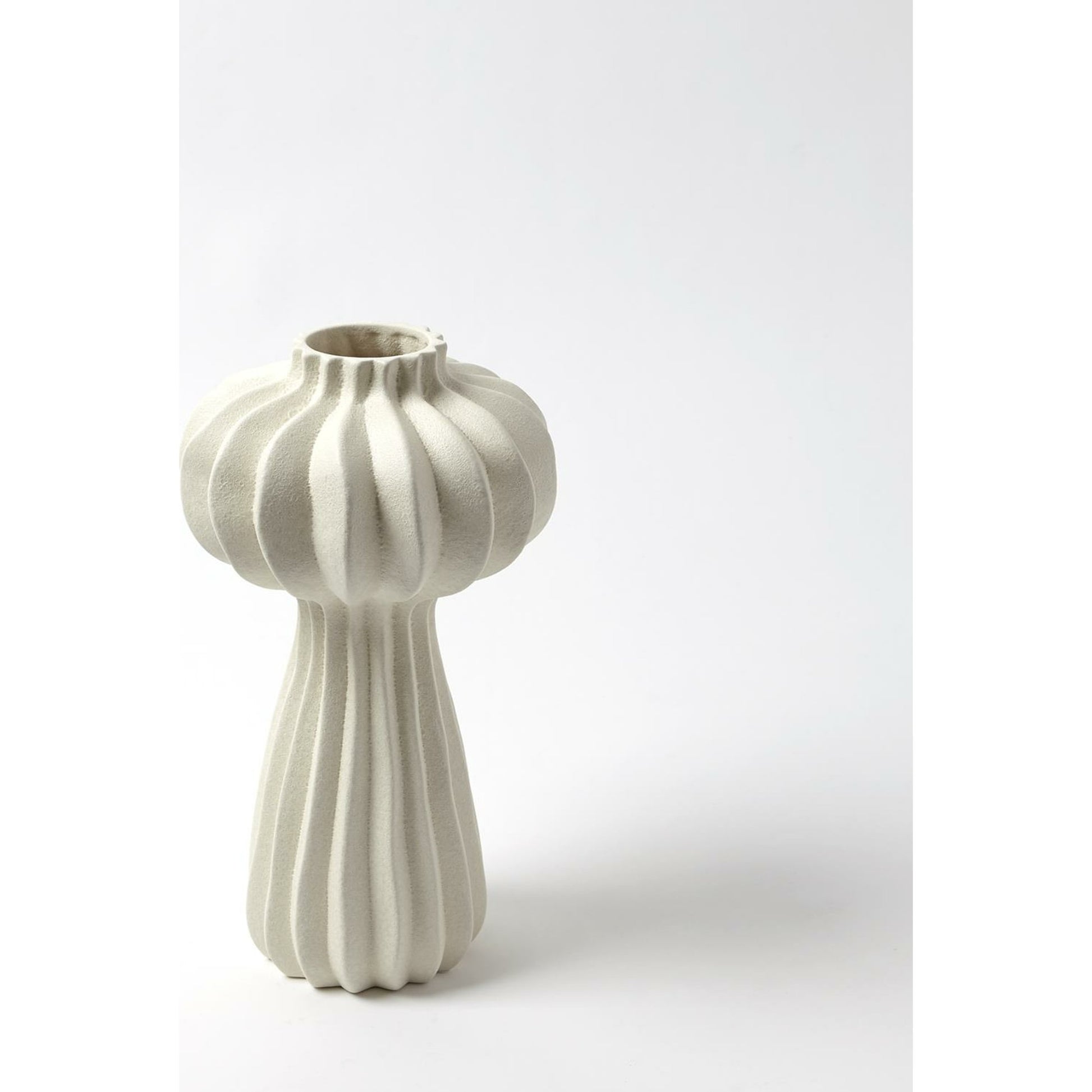Lithos Vase by Global Views. Made from ceramic in a coastal style.