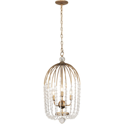 Voliere Crystal Tall Pendant by Varaluz. Made from premium quality optic crystal in a transitional style.