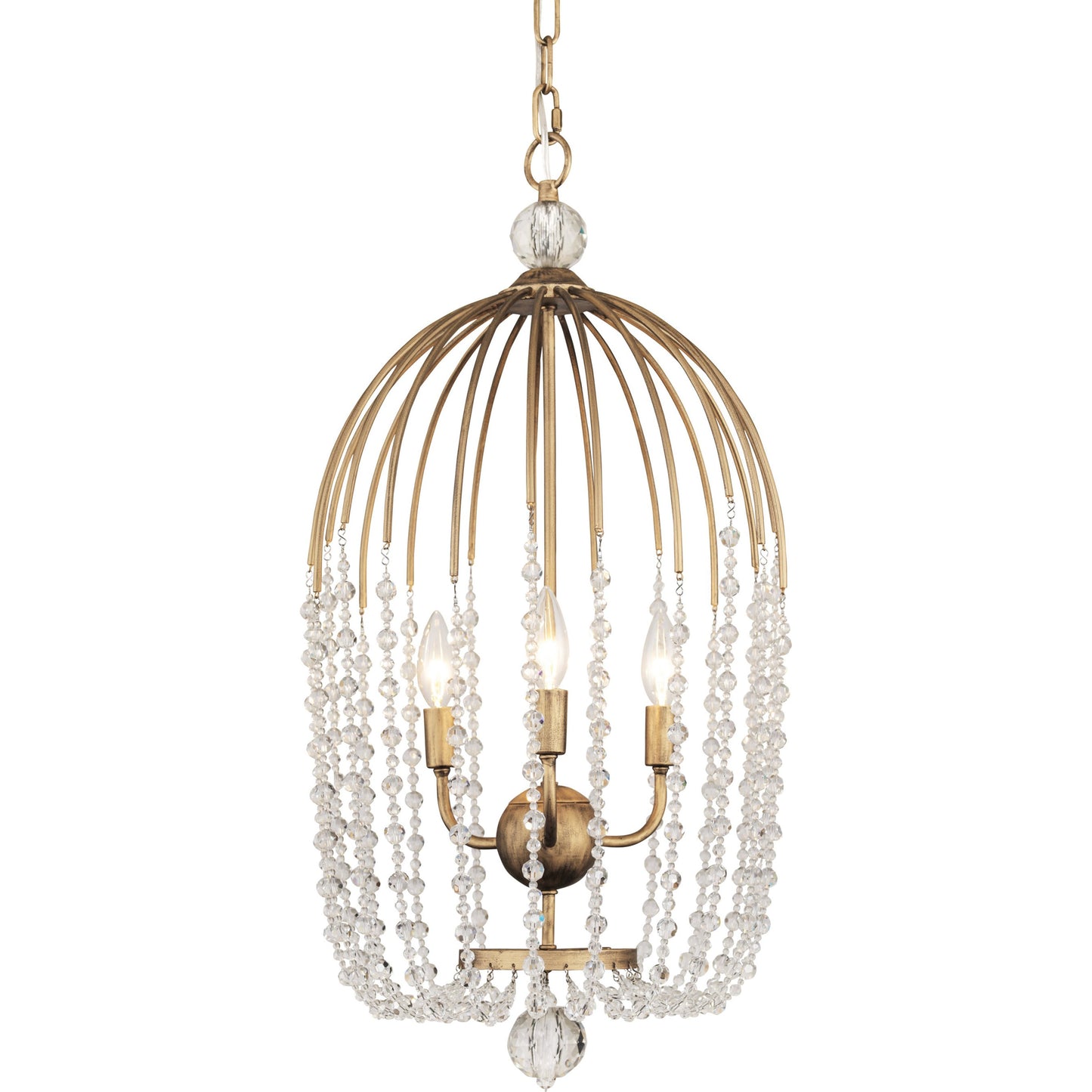 000 SR-818299 | Primary Silo | Voliere Crystal Tall Pendant by Varaluz. Made from premium quality optic crystal in a transitional style.