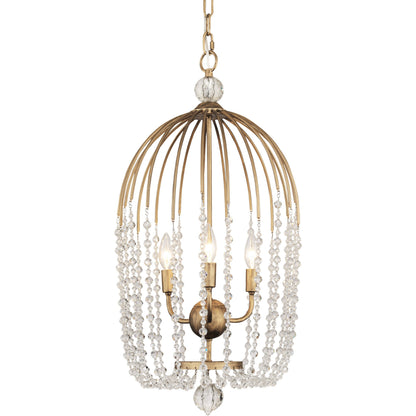 Voliere Crystal Tall Pendant by Varaluz. Made from premium quality optic crystal in a transitional style.