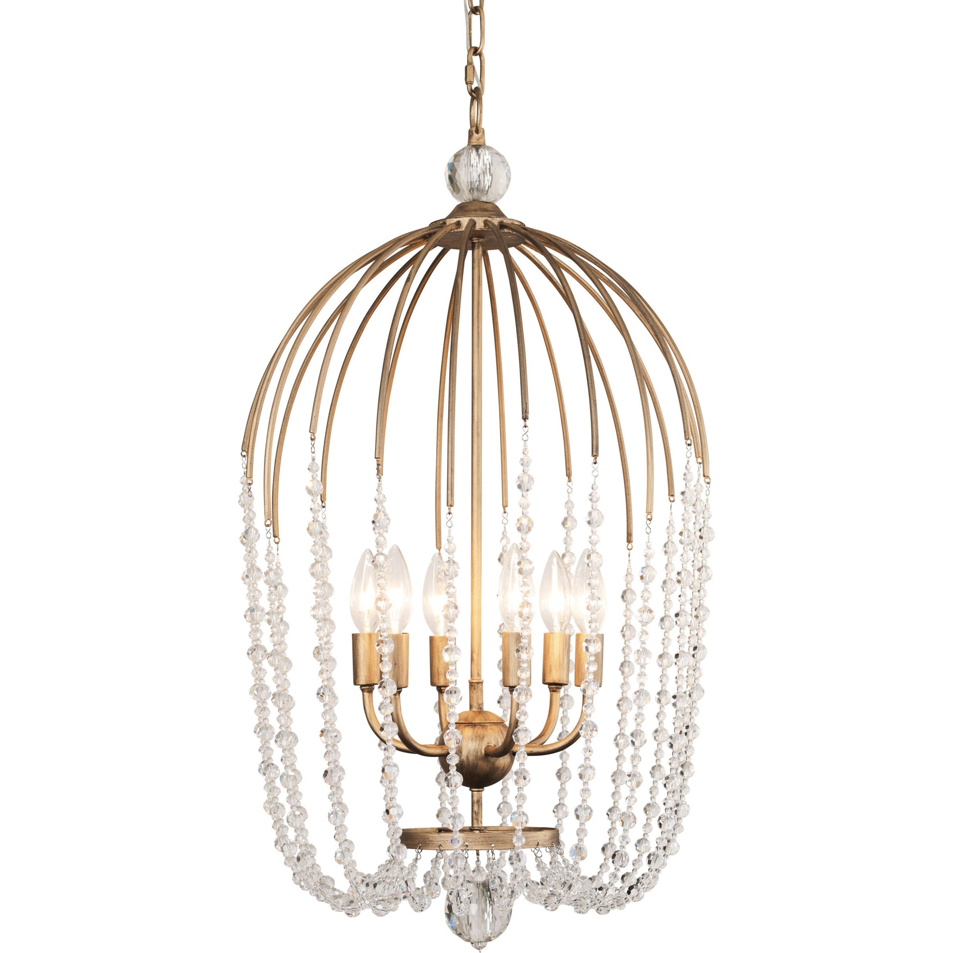 Voliere Crystal Pendant by Varaluz. Made from premium quality optic crystal in a transitional style.