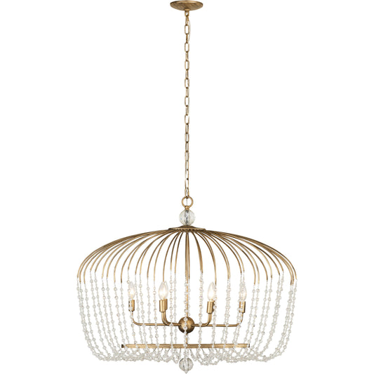 Voliere Crystal Oval Pendant by Varaluz. Made from premium quality optic crystal in a transitional style.