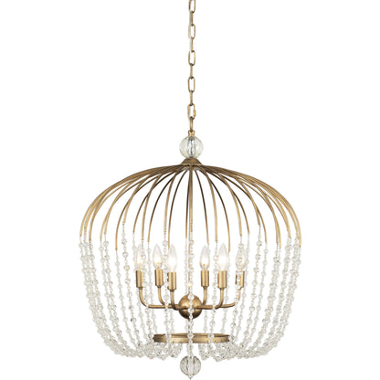 Voliere Crystal Tall Pendant by Varaluz. Made from premium quality optic crystal in a transitional style.