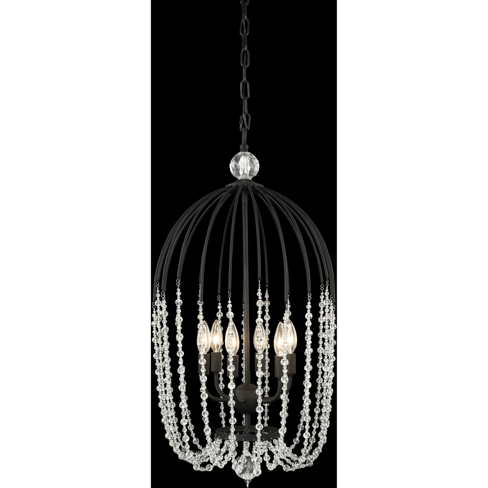 Voliere Crystal Pendant by Varaluz. Made from premium quality optic crystal in a transitional style.