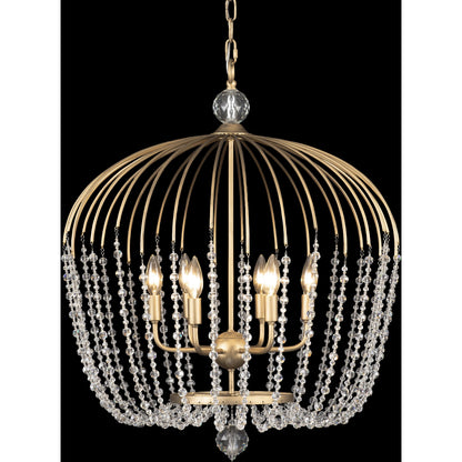 Voliere Crystal Tall Pendant by Varaluz. Made from premium quality optic crystal in a transitional style.