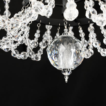 Voliere Crystal Tall Pendant by Varaluz. Made from premium quality optic crystal in a transitional style.