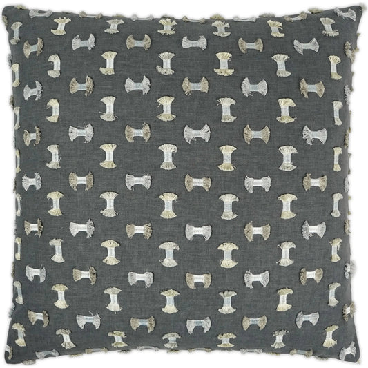 Frayed Pillow by DV Kap Home. Made from 50% cotton, 50% polyester in a unique style.