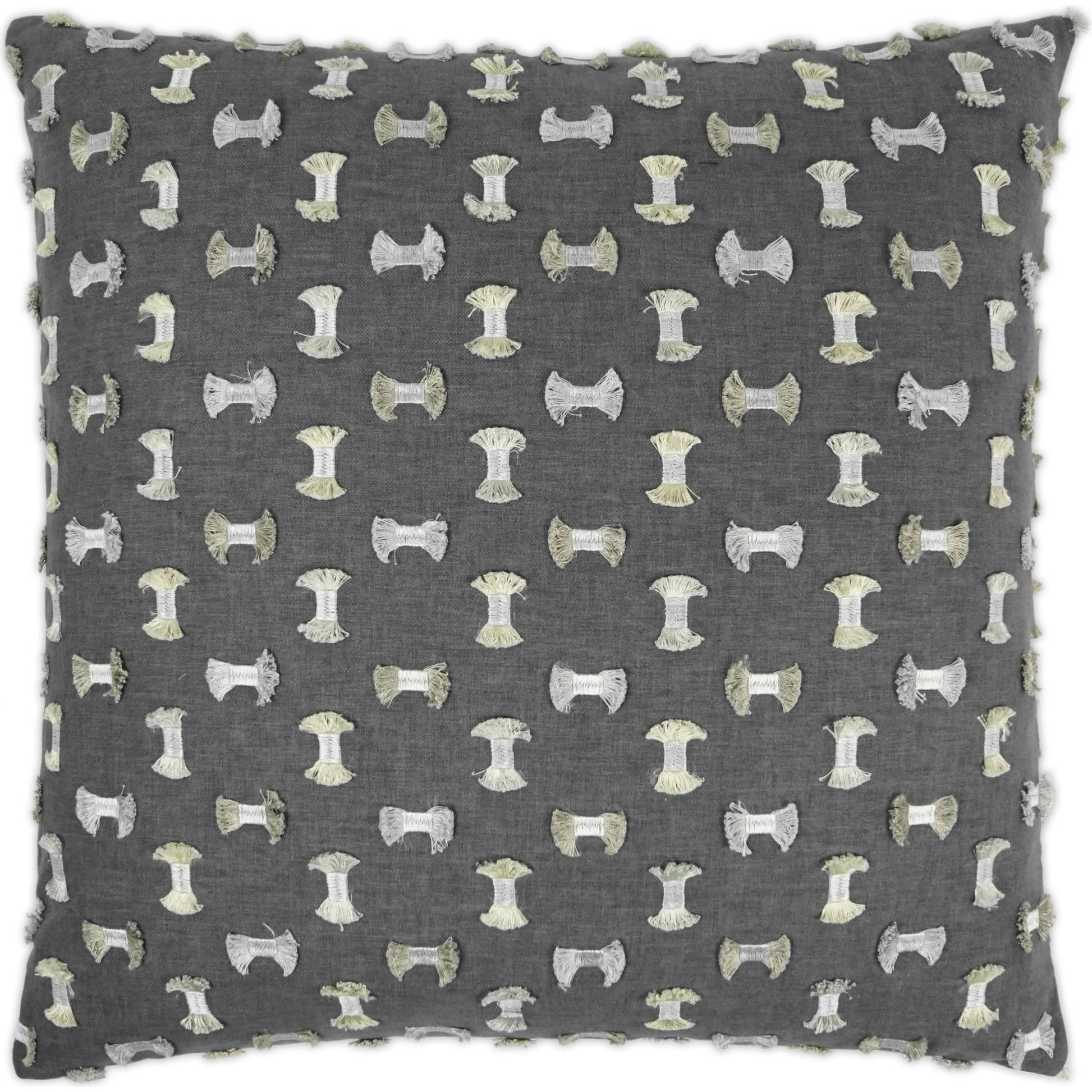 Frayed by DV Kap Home. Made from 50% cotton, 50% polyester, base-100% polyester embroidery in a modern style.
