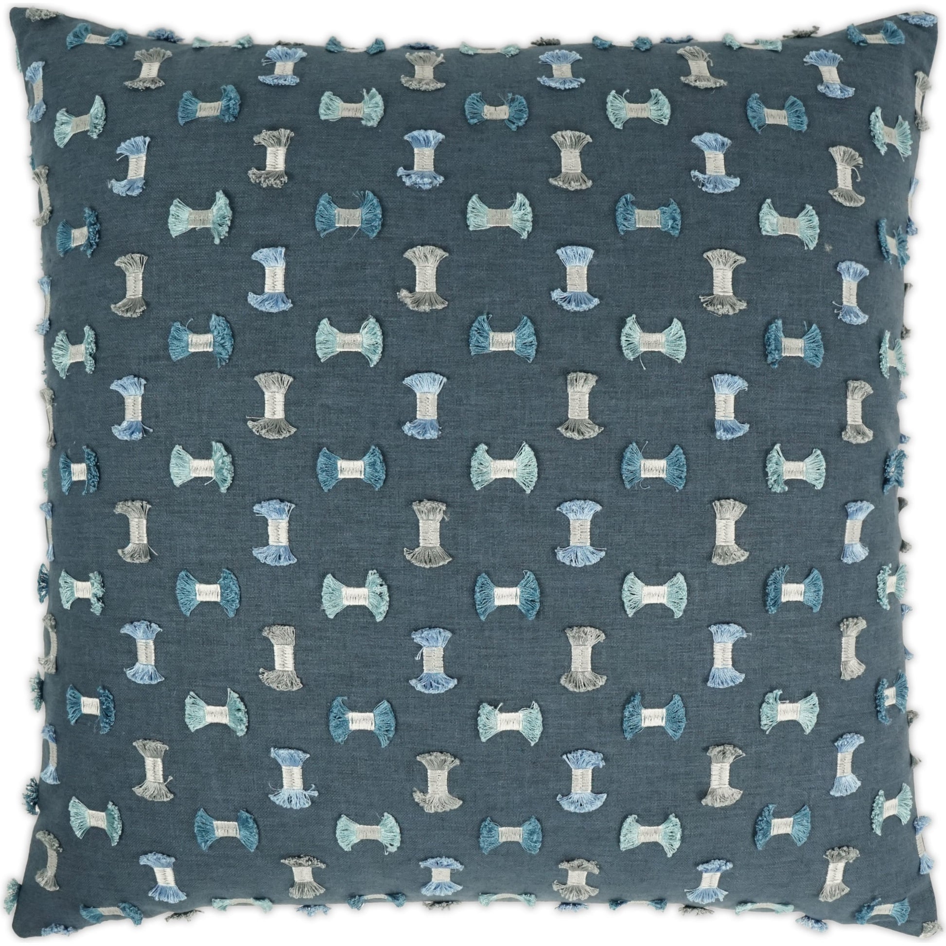 Frayed by DV Kap Home. Made from 50% cotton, 50% polyester, base-100% polyester embroidery in a modern style.