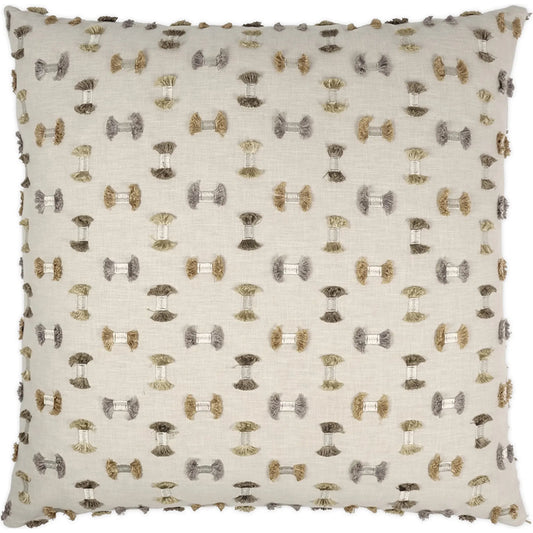 Frayed Pillow by DV Kap Home. Made from 50% cotton, 50% polyester in a unique style.