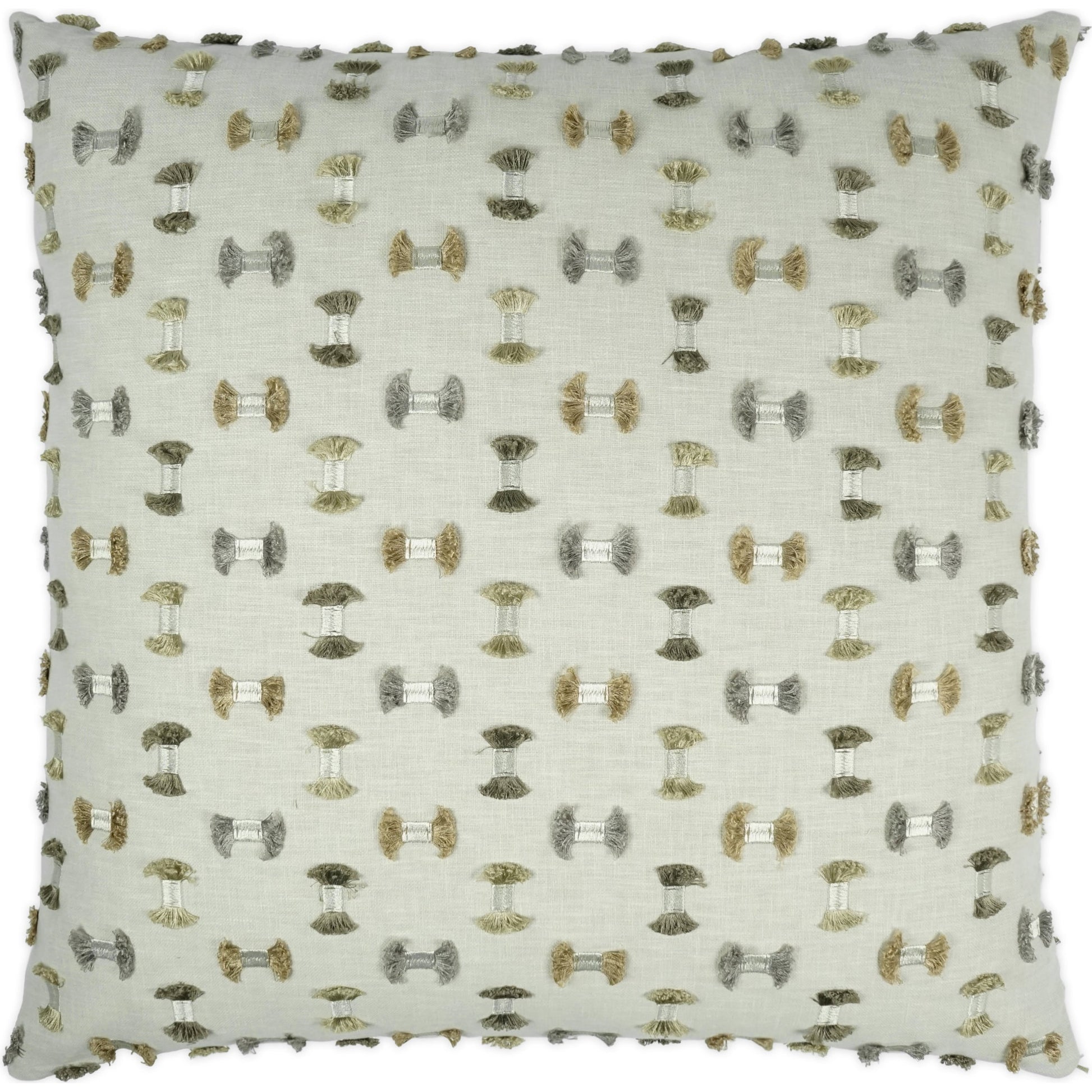 Frayed by DV Kap Home. Made from 50% cotton, 50% polyester, base-100% polyester embroidery in a modern style.