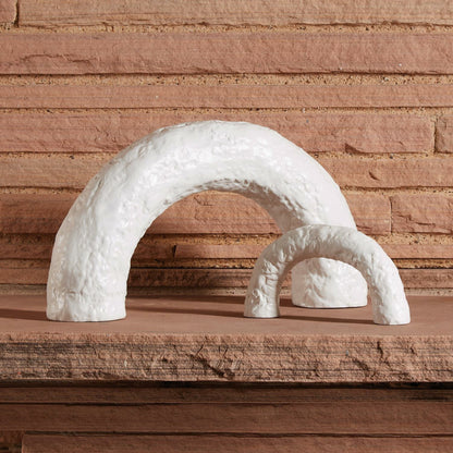 Germain Arch by Global Views in matte white. Made from ceramic in a modern style.
