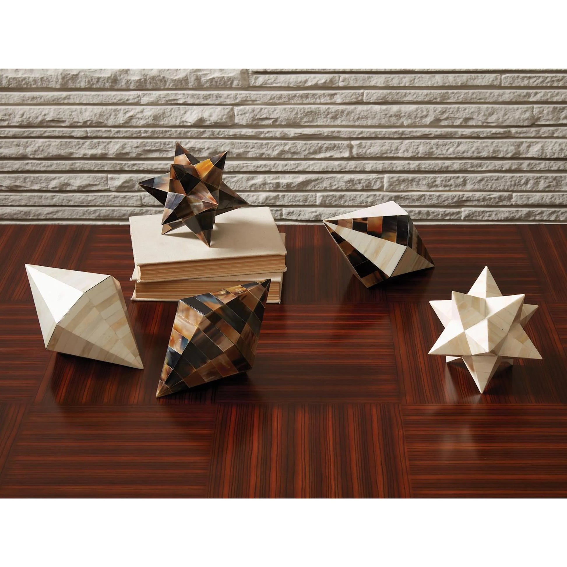 Triangle Cone Box by Global Views in brown. Made from unique in a unique style.