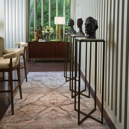 Mirror Match Marble Rug by Global Views in neutral and marble. Made from unique in a traditional style.