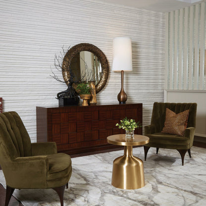 Bulb Floor Lamp by Global Views. Made from brass, granite in a transitional style.