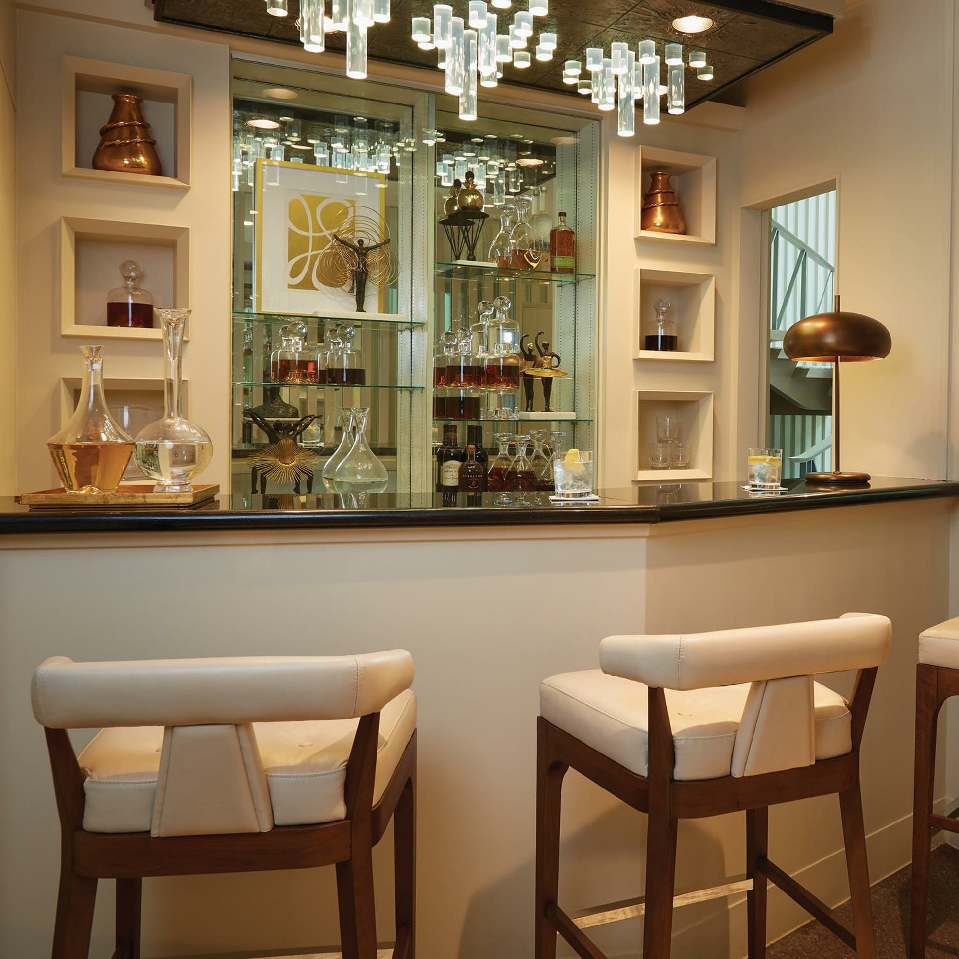 Moderno Counter Stool by Global Views. Made from unique in a modern style.