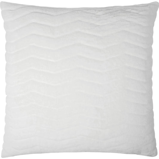Lush Chevron Pillow by DV Kap Home in snow. Made from 100% polyester in a unique style.