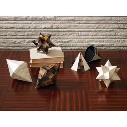 Triangle Cone Box by Global Views in brown. Made from unique in a unique style.