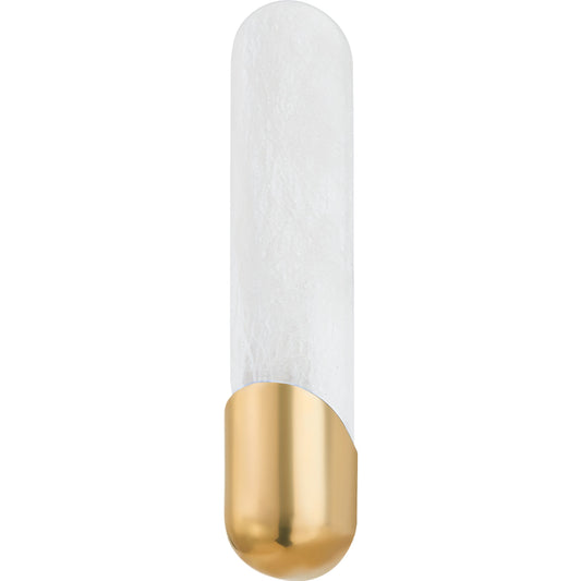 Rome 1 Light Sconce by Corbett in vintage brass. Made from brass in a modern style.