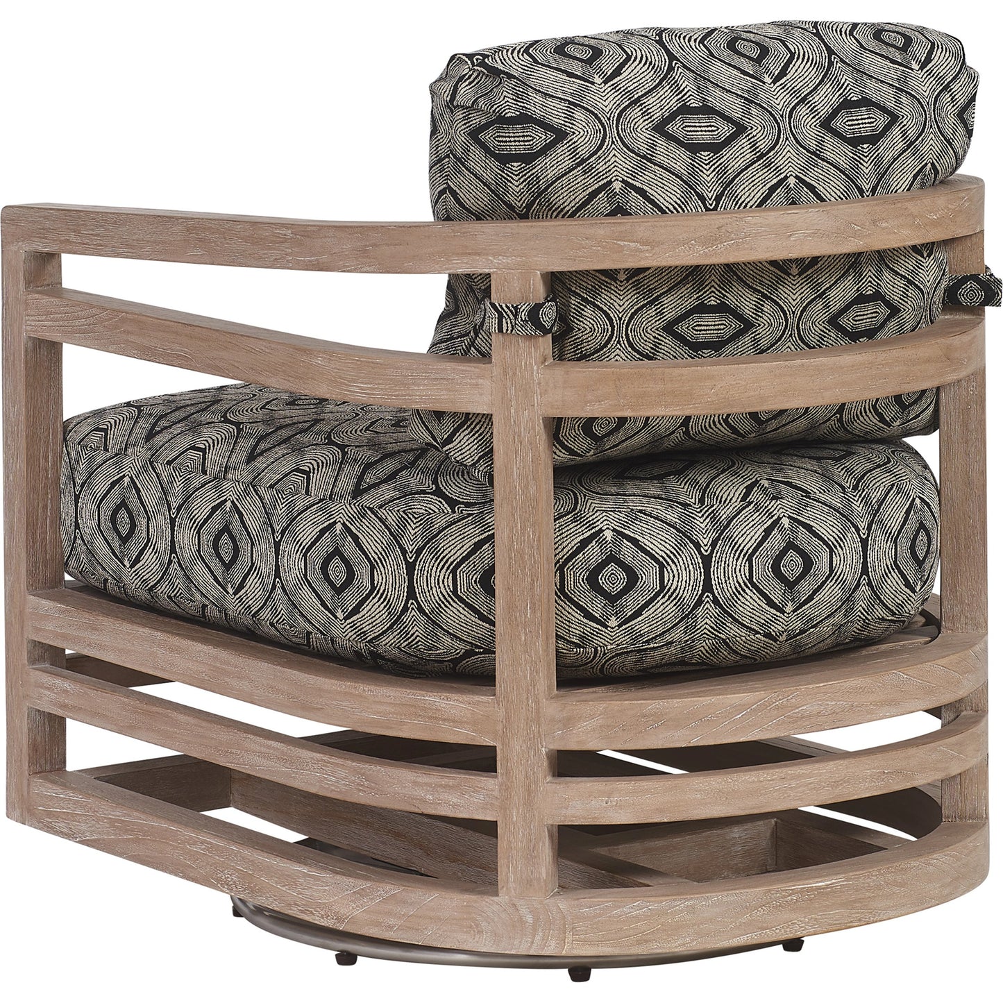 002 SI-2013289 | Additional Silo | Stillwater Cove Pattern Swivel Lounge Chair by Tommy Bahama Outdoor in light taupe, ivory cerusing. Made from unique in a modern style.