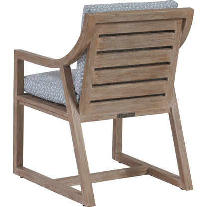 Stillwater Cove Dining Arm Chair by Tommy Bahama Outdoor in light taupe, ivory cerusing. Made from unique in a modern style.