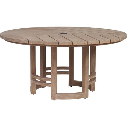 Stillwater Cove Round Dining Table by Tommy Bahama Outdoor in light taupe, ivory cerusing. Made from unique in a modern style.
