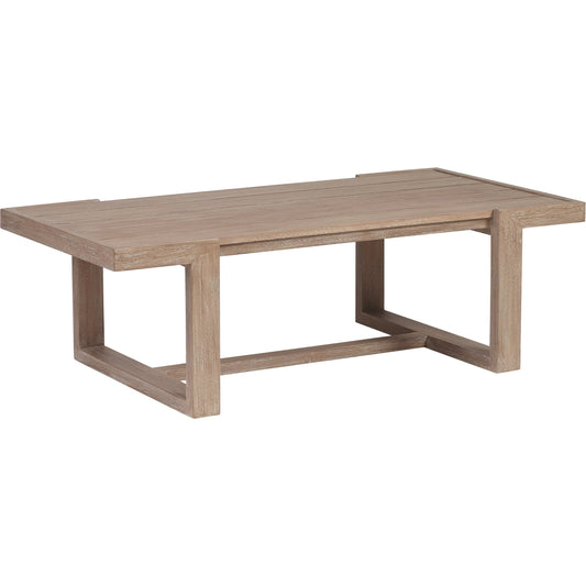 Stillwater Cove Rectangular Cocktail Table by Tommy Bahama Outdoor in light taupe, ivory cerusing. Made from unique in a modern style.